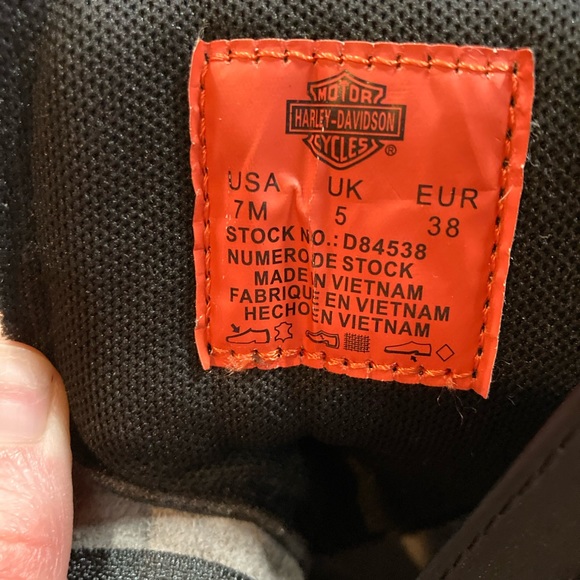 NEW Harley-Davidson Leather Boots sz 7M - Picture 3 of 5